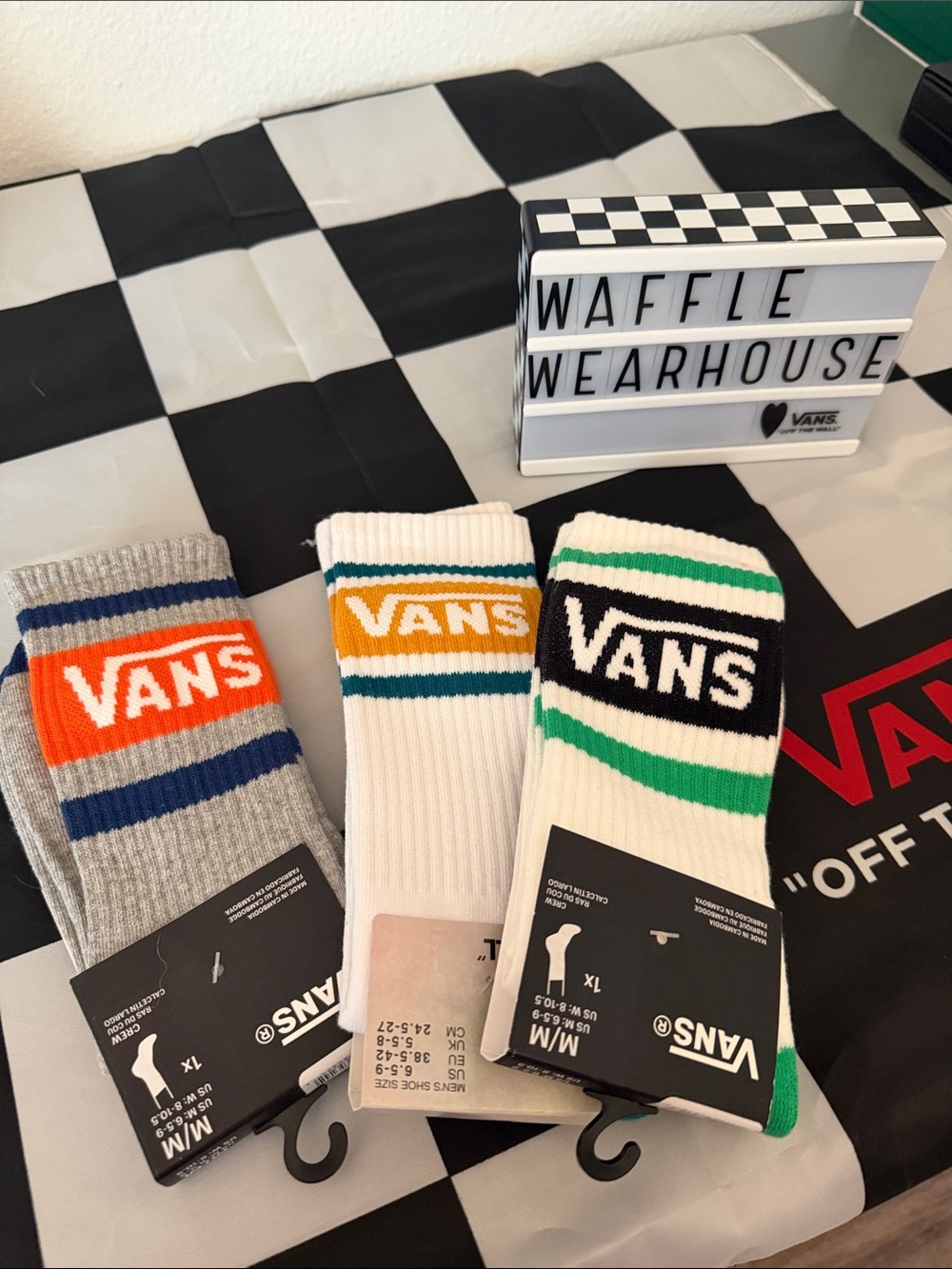 Vans Drop-V Crew Socks 3-pk